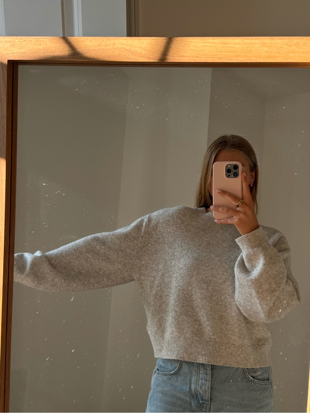 & Other Stories gray knit sweater